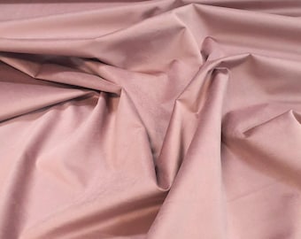 Velour fabric - dirty pink