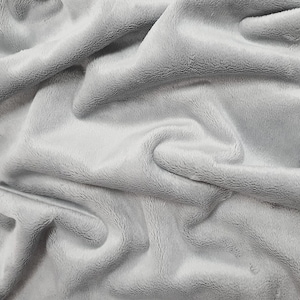 Minky plain fabric - glacier gray