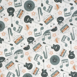 Musikinstrumente – Popeline-Stoff
