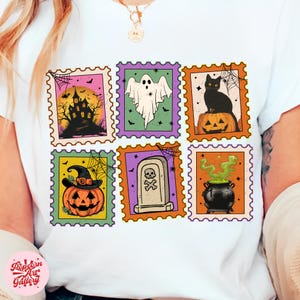 Retro Halloween Cat Ghost Png, Girly Halloween Png, Fall Png, Halloween Png, Spooky Season Png, Pumpkin Halloween, Spooky Mama png