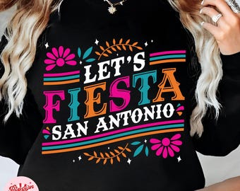 Let's Fiesta SVG, San Antonio SVG, Cinco de Mayo SVG Png, Fiesta Sucia SVG, Fiesta Squad, Fiesta SATX koszula Svg Png
