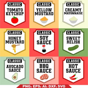 Tomato Sauce and Mustard, ketchup and Mustard Svg, Group Condiment Shirts SVG, Best Buds Svg, Sauces Svgshirts, Mustard Svg, Personal Use