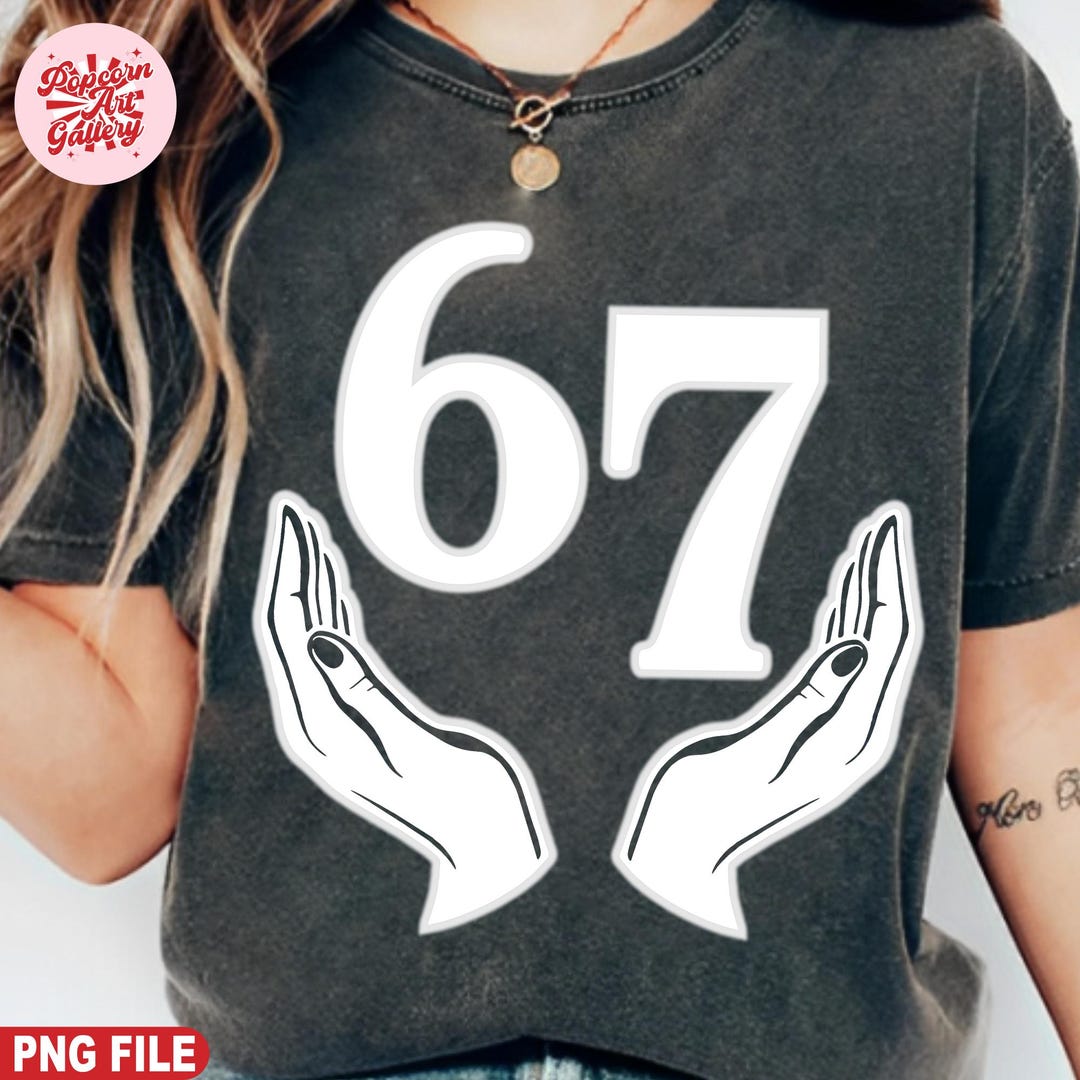 67 Hand Png, Funny Six Seven, Meme Generation Alpha, 6 7 Png, Viral ...