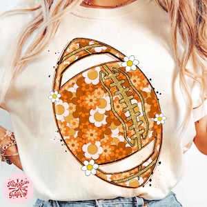 Chinoiserie Football Png, Game Day Png Fall Vibes Png, Floral Fall Football png, Autumn Png Boho Floral Football Png, Football mom png