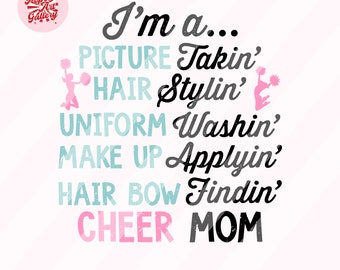 I'm a Cheer Mom Svg, Cheer mom life svg, Cheer Mom Shirt, Cheer Mom Svg, Cheerleader Svg, Cheer Mom Png, Cheer Shirt Svg, Cheer Svg Files