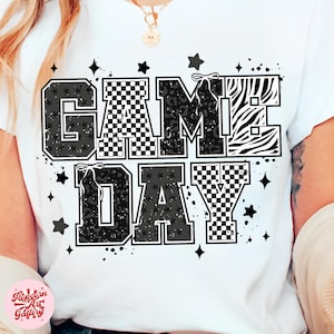 Gameday PNG, Retro Football png, Football Mom png, Football Shirt Png, Checkered Star Football Png sublimation, Game Day Png