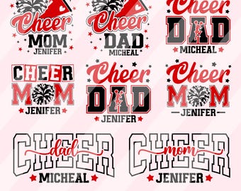 Mãe de torcida SVG, Pai de torcida SVG, Família de líderes de torcida SVG, Líder de torcida personalizado SVG, Casal de torcida SVG, Camiseta de líder de torcida SVG PNG, Grupo de torcida SVG