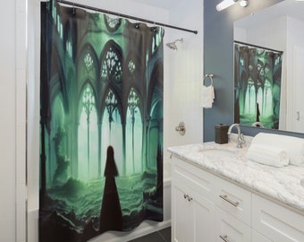 Gothic Duschvorhang, Badezimmer, Wohndekor