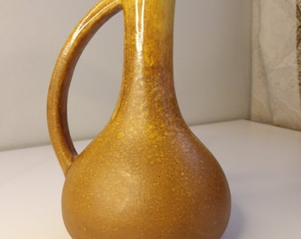 Vintage Haeger USA Brown Drip Glaze Pitcher /Bud vase