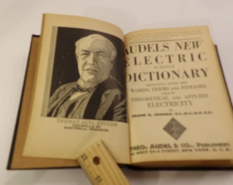 1959 Audels Electric Dictionary New Science