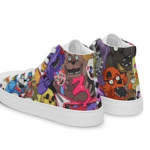 FNAF Patterned High Top Sneakers