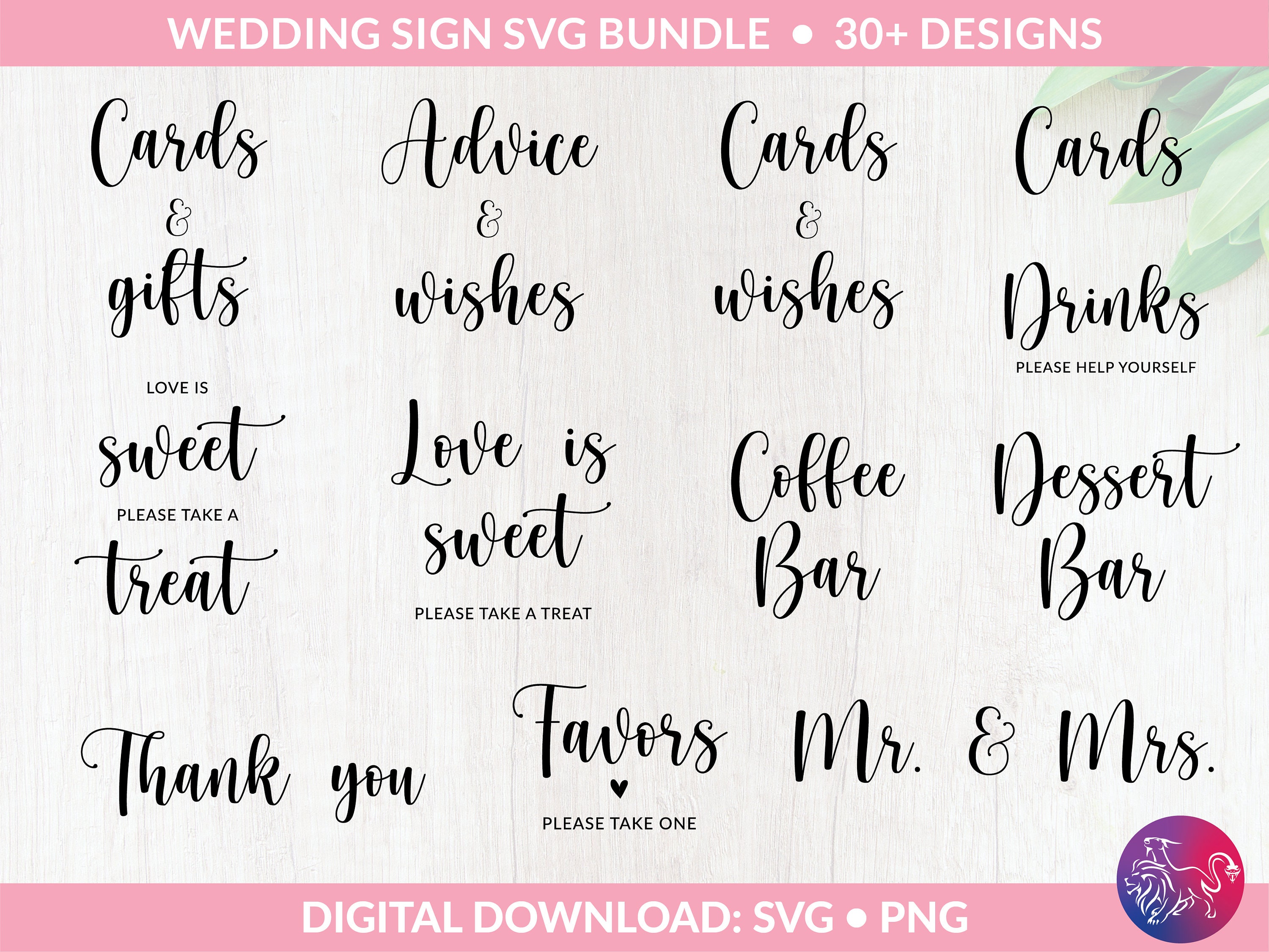 Wedding Sign Bundle, Wedding Bundle, Wedding Svg, Wedding Sign Svg ...