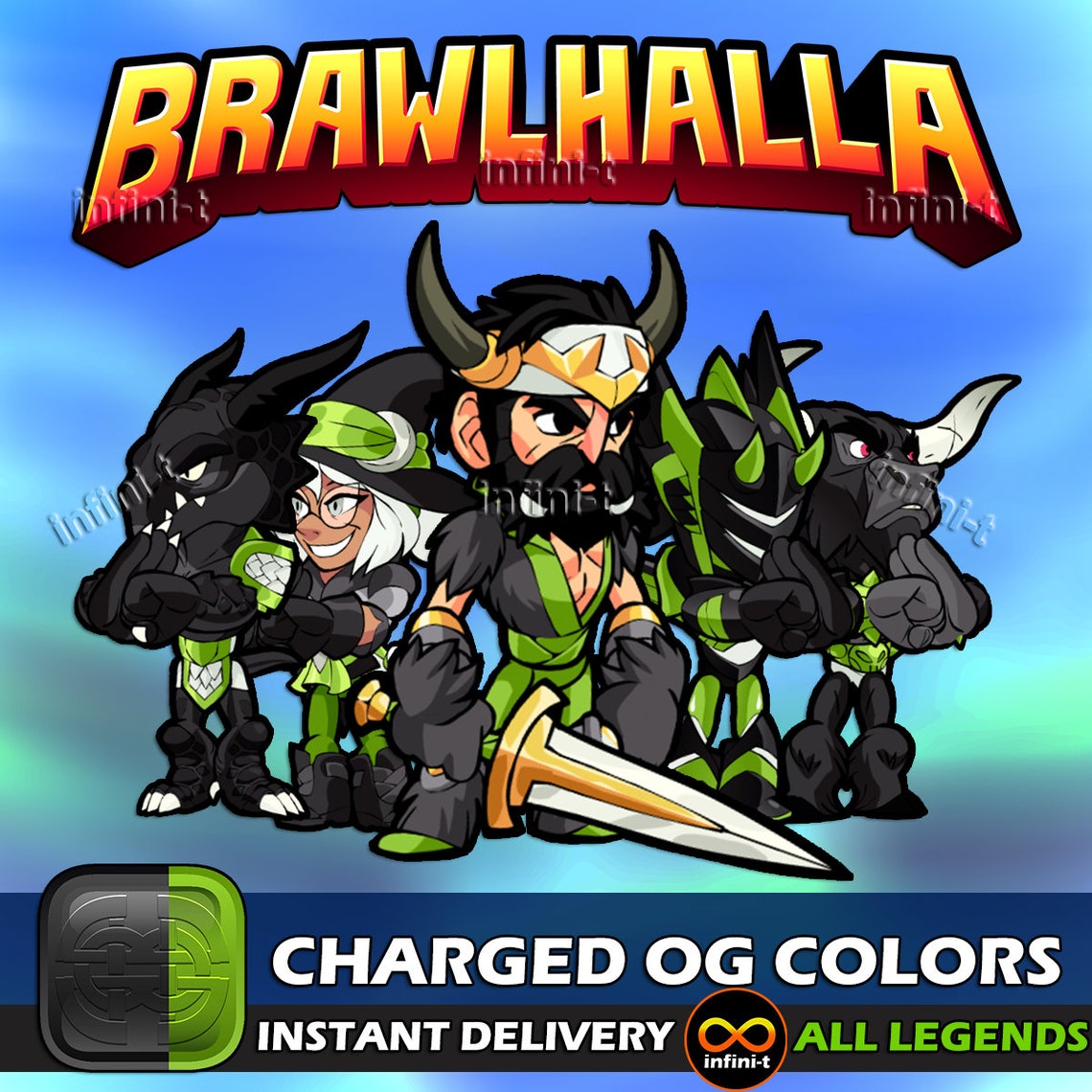Brawlhalla Charged OG Colors All Platforms Etsy