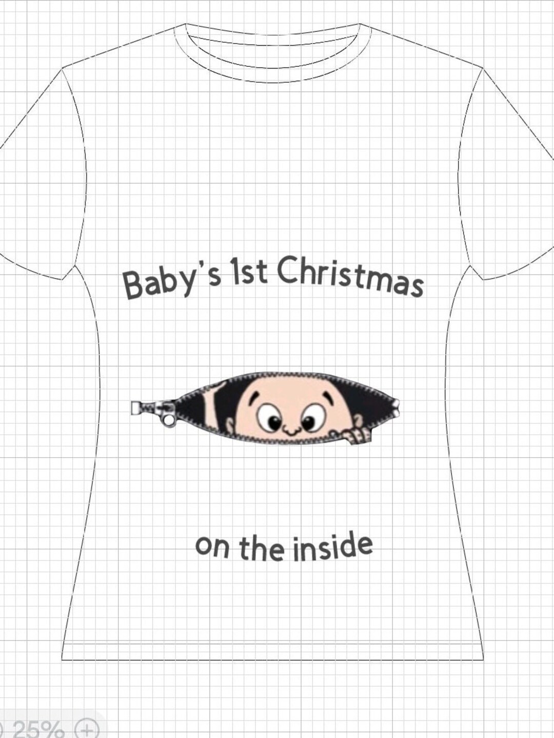 Size XXXL My 1St Christmas On The Inside T-Shirt