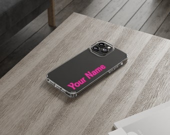 Custom Barbie-Inspired Clear Phone Case