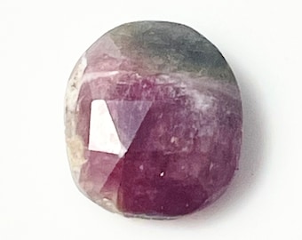 Tormalina biologica naturale taglio rosa sfaccettata qualità AAA+ 11,5x9,6 mm circa, 3,45 carati