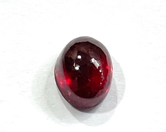 Rubino, Rubino GF, Rubino Cabochon, Rubino Scuro, Rubino Ovale, Pietra preziosa di nascita di luglio, Gioielli, 7x5,5 mm, Circa 1,80 ct