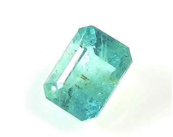 Emerald,Natural Emerald,Emerald Cut Stone,Zambia Emerald,Natural Gemstone,Faceted,Gemstone,Cabochons,Octogon Shape,6.8x5mm Approx, 1.05carat