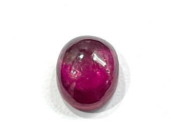 Rubino, Rubino GF, Rubino Cabochon, Rubino Scuro, Rubino Ovale, Pietra preziosa di nascita di luglio, Gioielli, 8 x 7 mm, Circa 1,70 ct