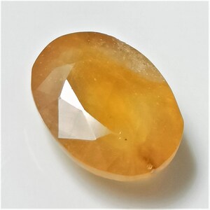 Safira, Safira Amarela, Pedra lapidada de safira, Safira Amarela Oval, Safira facetada, Joias de safira, 14,1 x 10,3 mm Aprox., 8,75 quilates