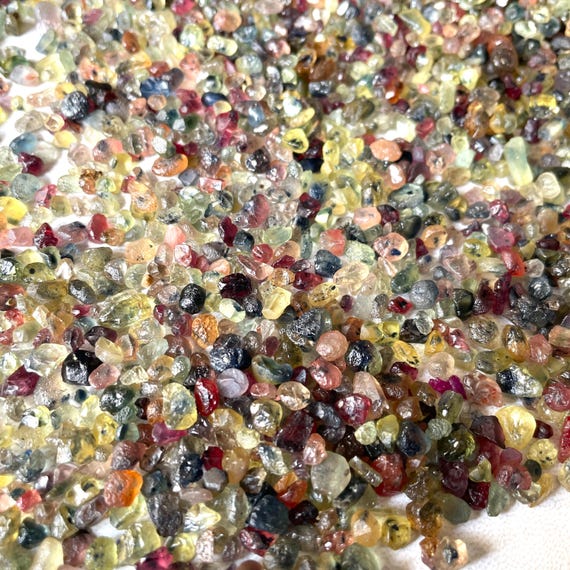 Multi Sapphire,Natural Sapphire,Original Sapphire Rough,Sapphire Raw Unheated,Making for Jewellery,3mm to 7mm,10pcs,25pcs,50pcs lot options