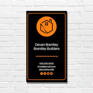 Editable Business Card Template, Business Card Template Instant Download Printable DIY Calling Card Canva Template, Builder