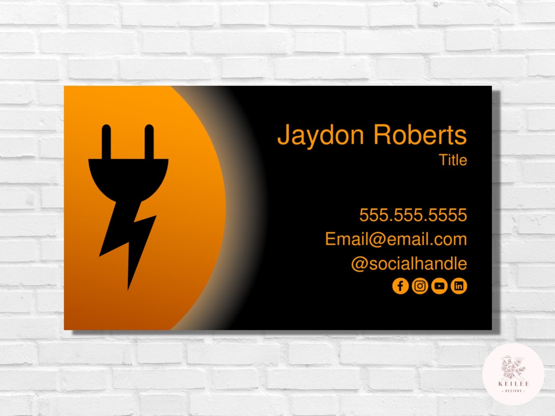 Editable Business Card Template, Business Card Template Instant