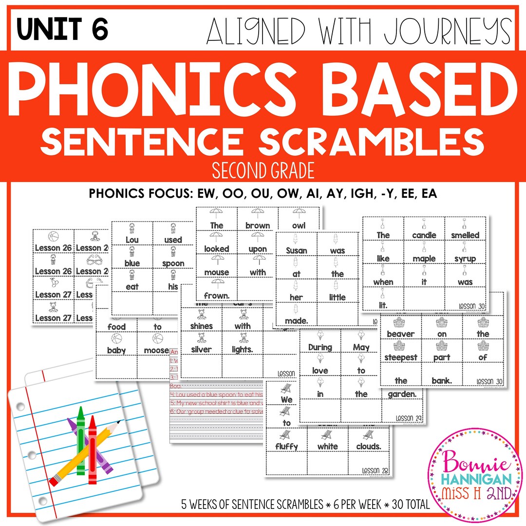 phonics-based-sentence-scrambles-unit-6-second-grade-center