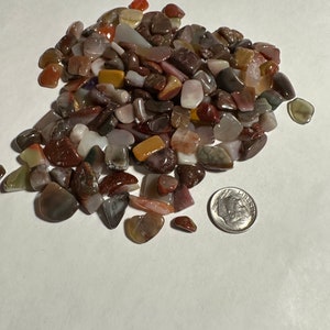 Agate Gravel, Beautiful Browns to pinkish agate gravel, small to medium gravel, polished gravel