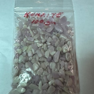 Kunzite Gravel,  small stones, polished, tumbled, gravel for crafts, plants, jewelry. Beautiful shades pink, lavender, white gravel