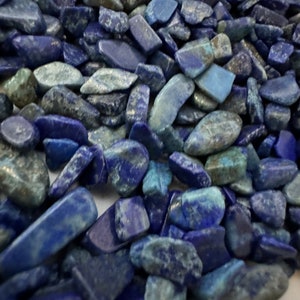 Sodolite Gravel, polished, small or med tumbled gravel,  gravel for crafts, plants, jewelry decorated gravel