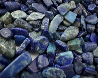Sodolite Gravel, polished, small or med tumbled gravel,  gravel for crafts, plants, jewelry decorated gravel