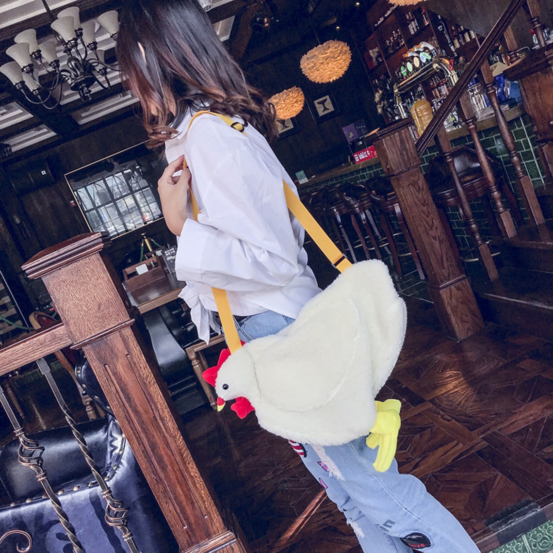 Cartoon Chicken Messenger Bag Funny Messenger Bag Bags for Etsy