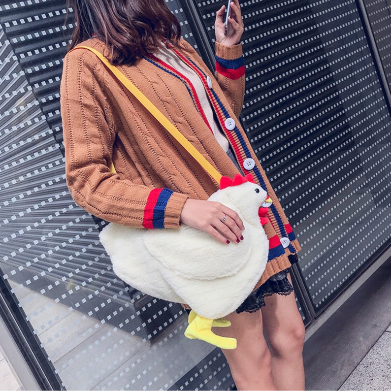 Cartoon Chicken Messenger Bag Funny Messenger Bag Bags for Etsy