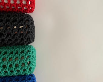Crochet Water Bottle Holder: Adjustable Cotton Carrier Sling