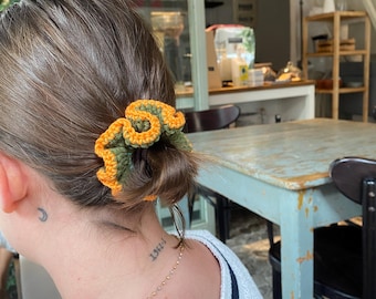 Crochet Cotton Scrunchies for Short Hair - 3-Pack