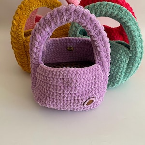 Velvet chunky knit bag, Handmade knit chunky yarn purse, chunky yarn knit bag, chunky knit shoulder bag, Korean style tote bag,