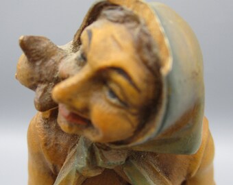 RARE-ANRI Wooden Hand Carved Figurines-italy - Etsy