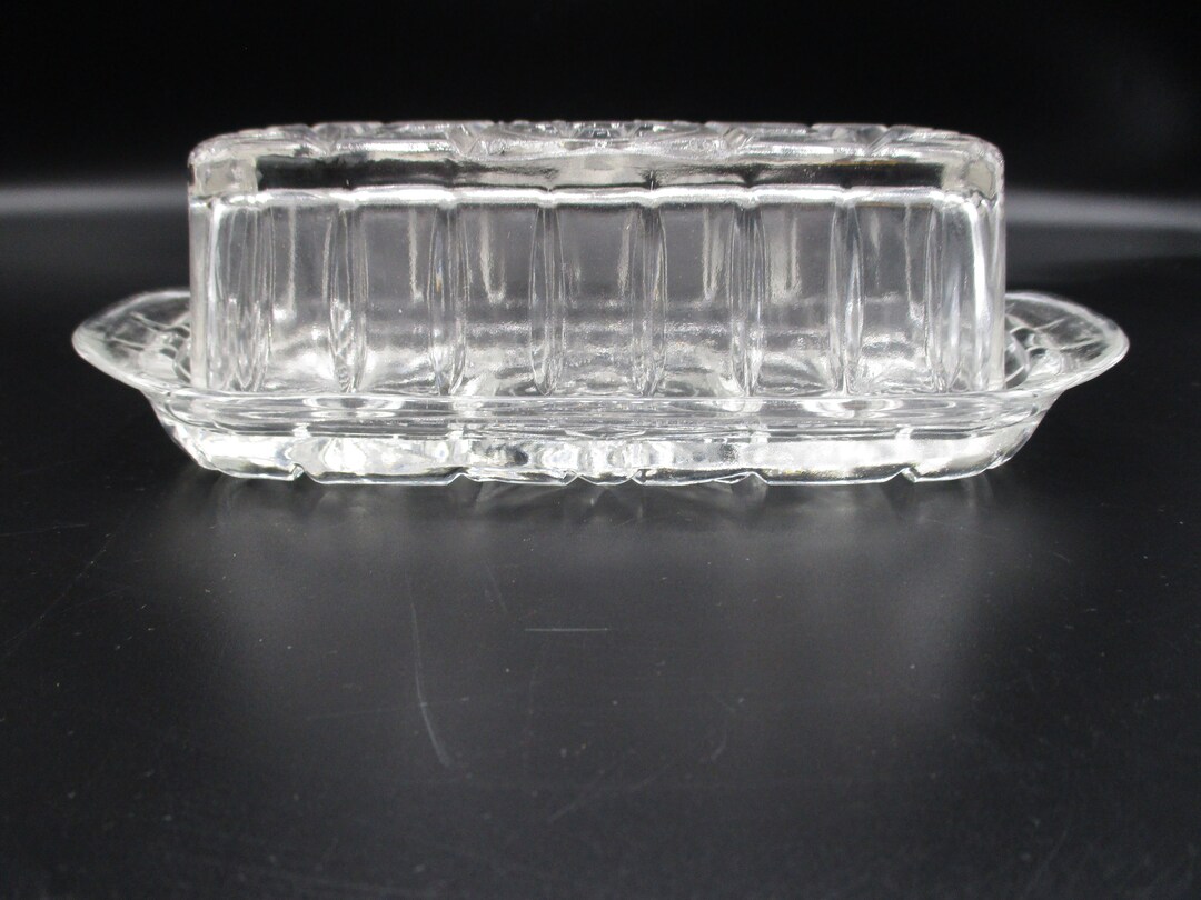 Anchor Hocking Glass Butter Dish Etsy