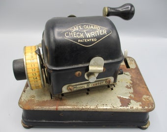 1917 Safe-Guard Model R Check Writer