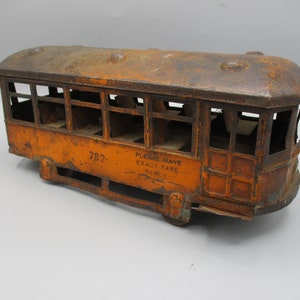 1920's Kingsbury Toy 782 Trolley Car