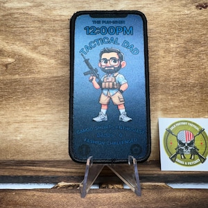 Tactical Dad Patch, Father's Day Gift, EDC Morale Patch hook and loop Patch