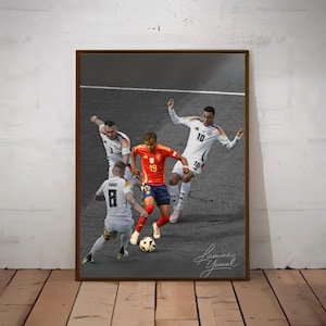 Lamine Yamal / Football Poster / wall art / home decor / poster / Barcelona / Yamal / Digital poster / printable art / Spain Poster