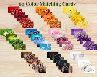Color Matching Game | Montessori Color Matching Cards | Busy Book Printable | Preschool Homeschool Toddler | Montessori Materials Real Photo