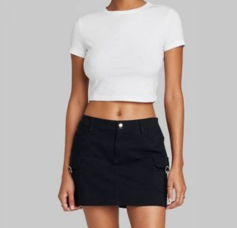 Lana del rey y2k fitted cropped tee