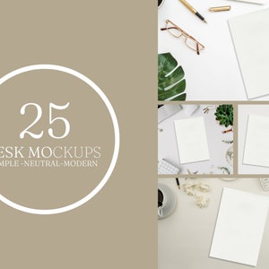 Desk Mockup Bundle, A4 Mockups, Resume Mockups, Desk Mockups, A4 Mockup Bundle