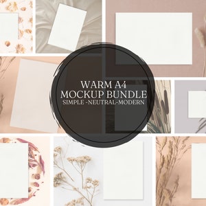 Multifunctional A4 Mockup Set for Resume, Notebook, Planner, Calendar, Chart