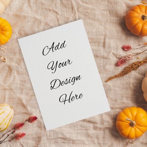 Convite para chá de panela 5x7 Flat Lay Mockup para cartões