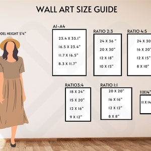 Wall Art Size Guide Bundle Bundle of Art Size Guides Wall - Etsy