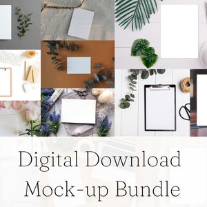 A4 Template Mockup Bundle for Notebooks, Planners, Desks, Journals and Resumes